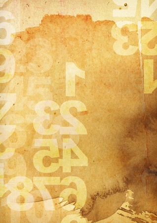 retro style numbers-background in grunge styleの写真素材