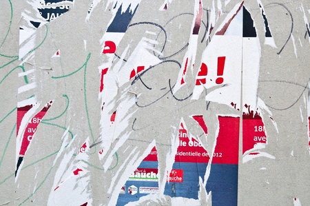 Old posters grunge textures and backgroundsの写真素材