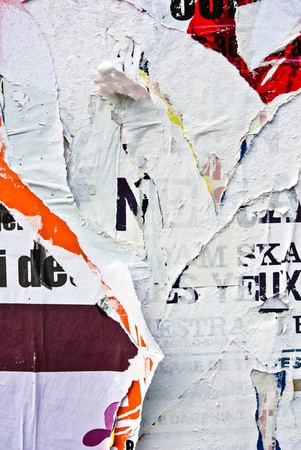 Old posters grunge textures and backgroundsの写真素材