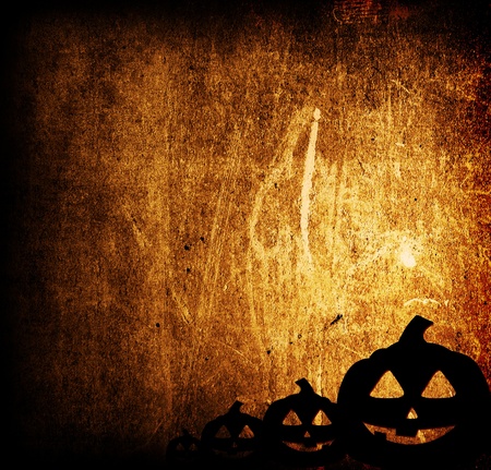 Halloween pumpkins with pumpkin friendsの写真素材