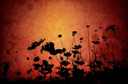 Multicolor foliage background with space for text or imageの写真素材