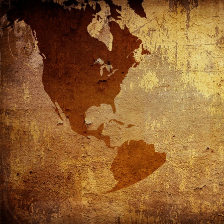 aged America map-grunge artworkの写真素材