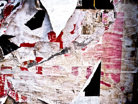 Old posters grunge textures and backgroundsの写真素材