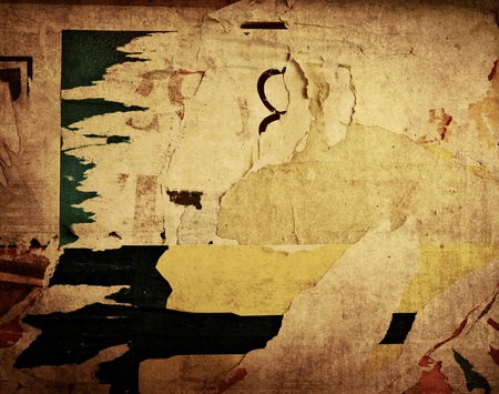 Old posters grunge textures and backgroundsの写真素材