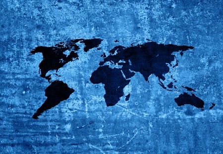 world map vintage artwork - perfect background with space