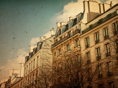 beautiful Parisian streets - with space for text or imageの写真素材