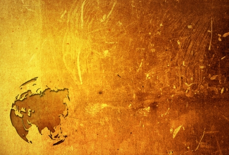 aged asia map vintage artwork for your designの写真素材