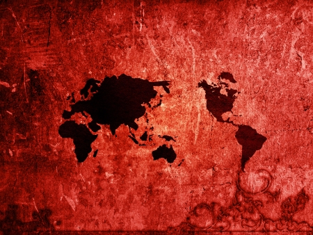 world map vintage artwork perfect background with spaceの写真素材