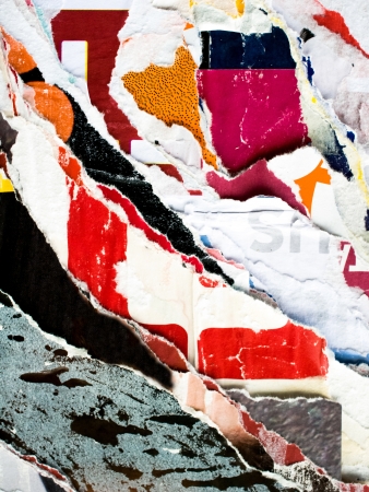 Old posters grunge textures and backgroundsの写真素材