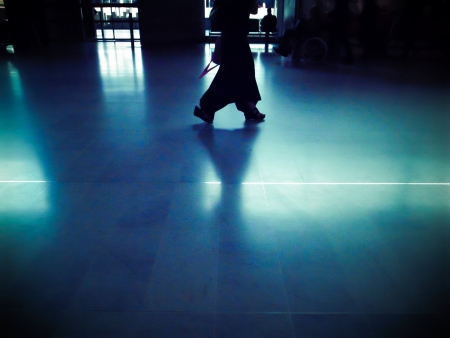 Busy walking - Business people walking along subway in parisの写真素材