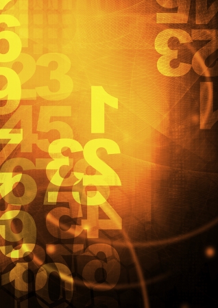 retro style numbers-background in grunge styleの写真素材