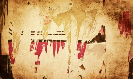 old vintage paper posters grunge textures and backgroundsの写真素材
