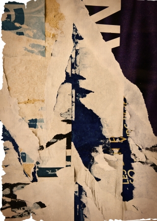 old vintage paper posters grunge textures and backgroundsの写真素材