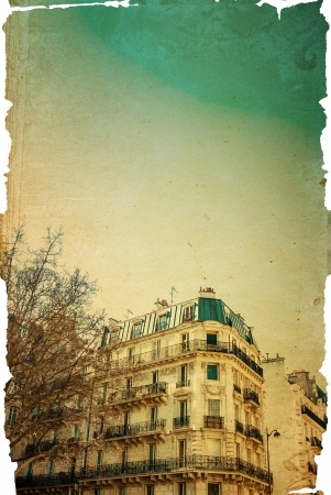 old-fashioned paris france -  with space for text or imageの写真素材