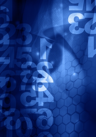 retro style numbers-background in grunge styleの写真素材