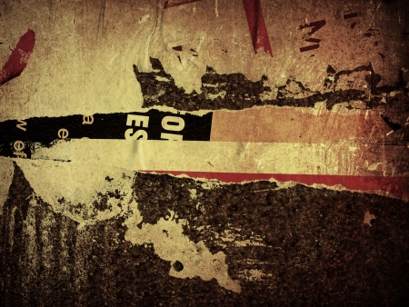Old posters grunge textures and backgroundsの写真素材