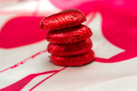 Love sweet heart shaped chocolates candies