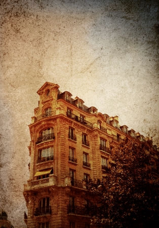 beautiful Parisian streets - with space for text の写真素材