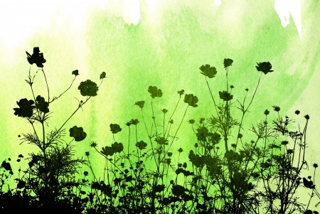 floral style textures with space for text or imageの写真素材