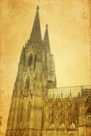view of Gothic Cathedral in Cologne (KÃ¶ln), Germanyの写真素材