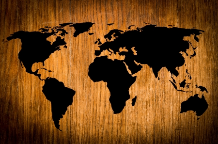 world map vintage artwork - perfect background with space for text or imageの写真素材