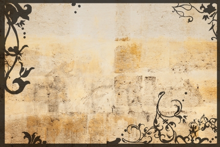 highly Detailed textured grunge background frame with space for your projects の写真素材