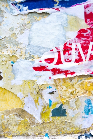 Old posters grunge textures and backgrounds の写真素材