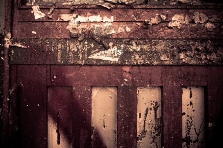 wooden door grunge textures and backgroundsの写真素材