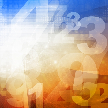 retro style numbers-Streams of light abstract Cool backgroundの写真素材