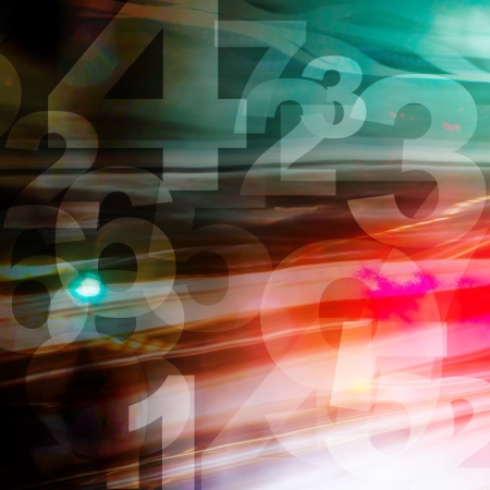 retro style numbers-background in grunge styleの写真素材
