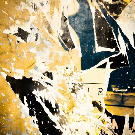 Old posters grunge textures and backgrounds の写真素材
