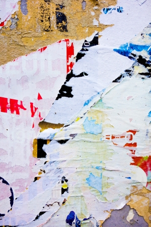 Old posters grunge textures and backgrounds の写真素材