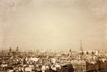 old-fashioned paris france -  with space for text or imageの写真素材