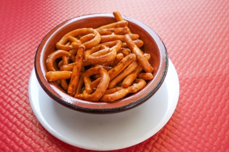Tasty Cookies german pretzels on bowlの写真素材