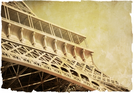 The Eiffel Tower (nickname La dame de fer, the iron lady),The tower has become the most prominent symbol of both Paris and Franceの写真素材