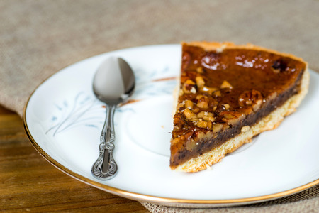 one slice of pie dessert ready to eat の写真素材