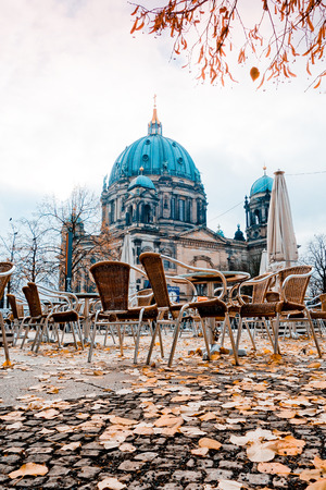 Berlin, Mitte - November 24 : Berlin Cathedral Church. German Berliner Dom. A famous landmark. November 24, 2013 in Berlin, Germany. の写真素材