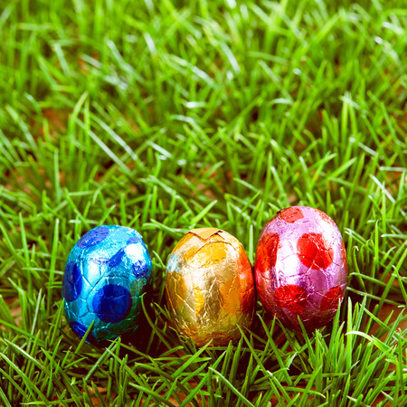Easter eggs Chocolate-colorful easter eggs for your easter design