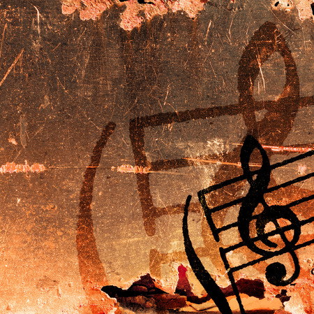 Abstract grunge melody textures and backgrounds with space の写真素材