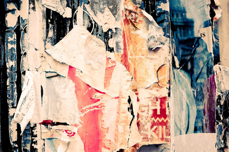 Old posters grunge textures and backgrounds の写真素材