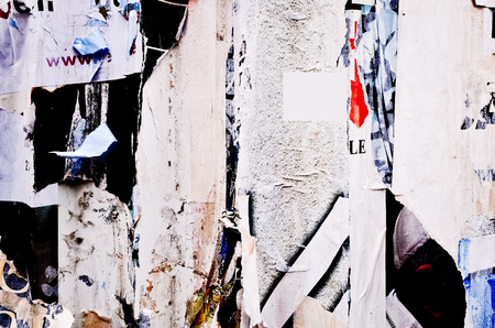Old posters grunge textures and backgrounds の写真素材