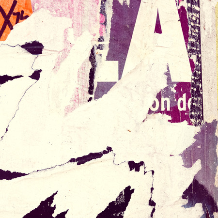 Old posters grunge textures and backgrounds の写真素材