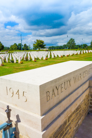 Omaha Beach, Normandy,Ferance.- August 9: American War Cemetery on August 9, 2013. American War Cemetery at Omaha Beach, Normandy (Colleville-sur-Mer ) France.のeditorial素材