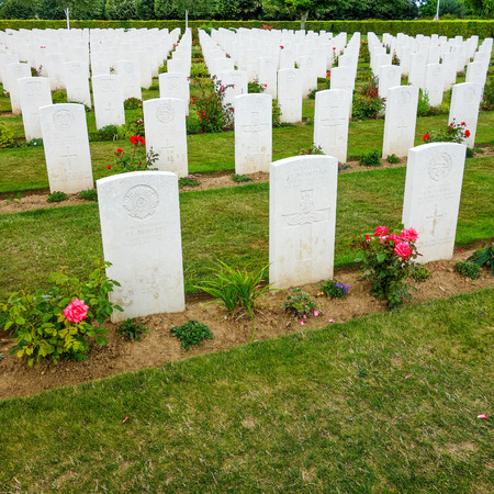 Omaha Beach, Normandy,Ferance.- August 9: American War Cemetery on August 9, 2013. American War Cemetery at Omaha Beach, Normandy (Colleville-sur-Mer ) France.のeditorial素材