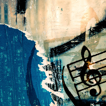 Abstract grunge melody textures and backgrounds with space の写真素材