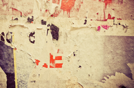 Old posters grunge textures and backgrounds の写真素材