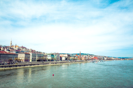 view of historic architectural in Budapest, Hungary, Europeの写真素材