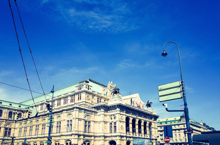 VIENNA, AUSTRIA-July 3 : old town main street on July 3, 2014.Vienna is the capital and largest city of Austria. のeditorial素材
