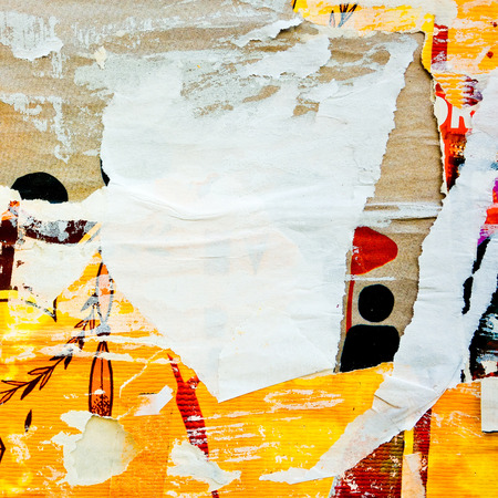 Old posters grunge textures and backgrounds の写真素材