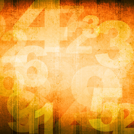 retro style numbers-background in grunge styleの写真素材